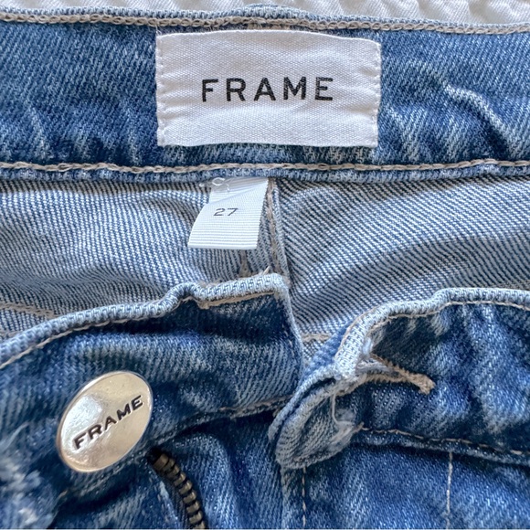 FRAME Le High Skinny Crop Jeans, Clarin, Rips Size 27 - Picture 6 of 16